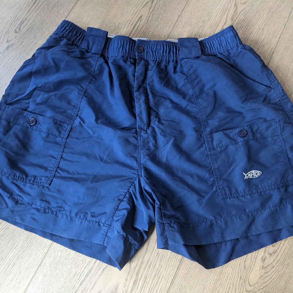 The Original Men's AFTCO Fishing Short Navy, Size 38 Shorts